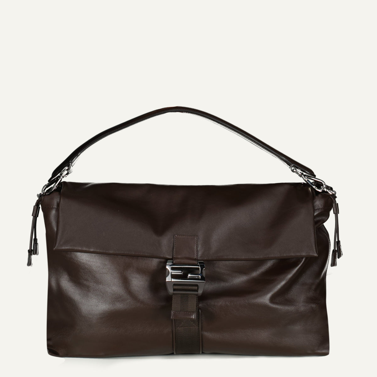 Maxi Brown Flux Messenger Bag