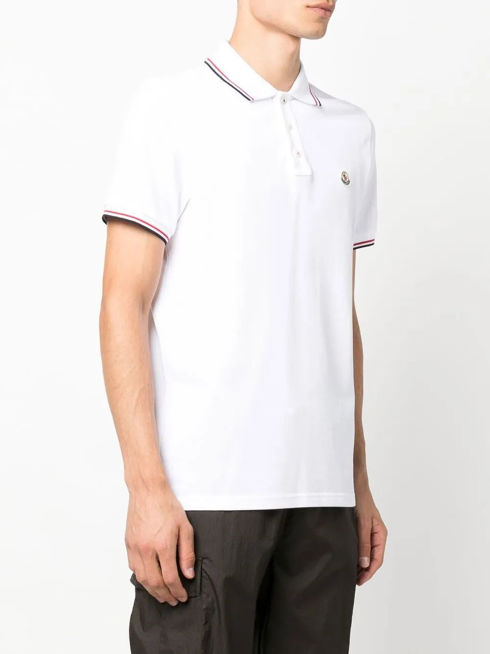 Polo à liserés tricolores