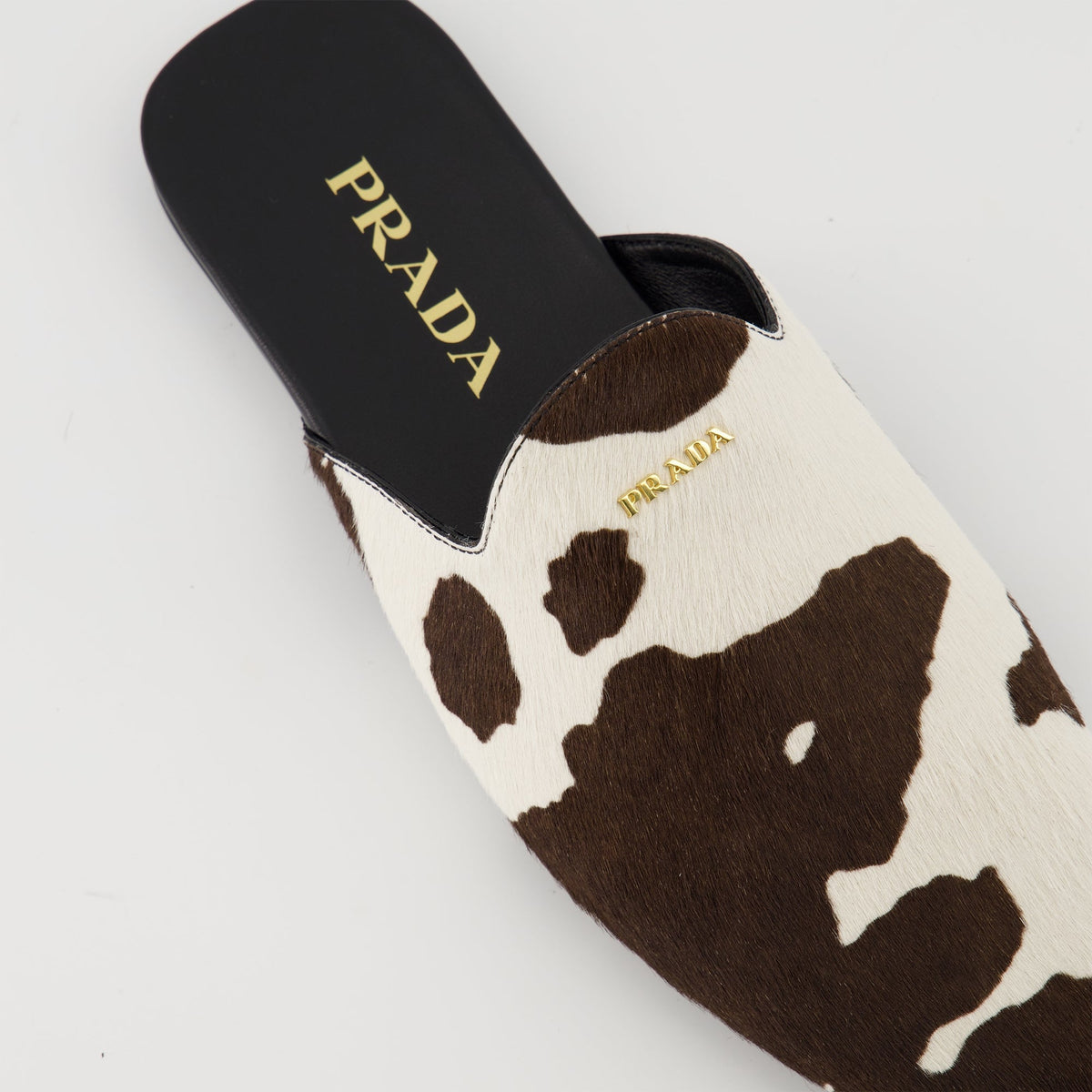 Printed Cow Mules