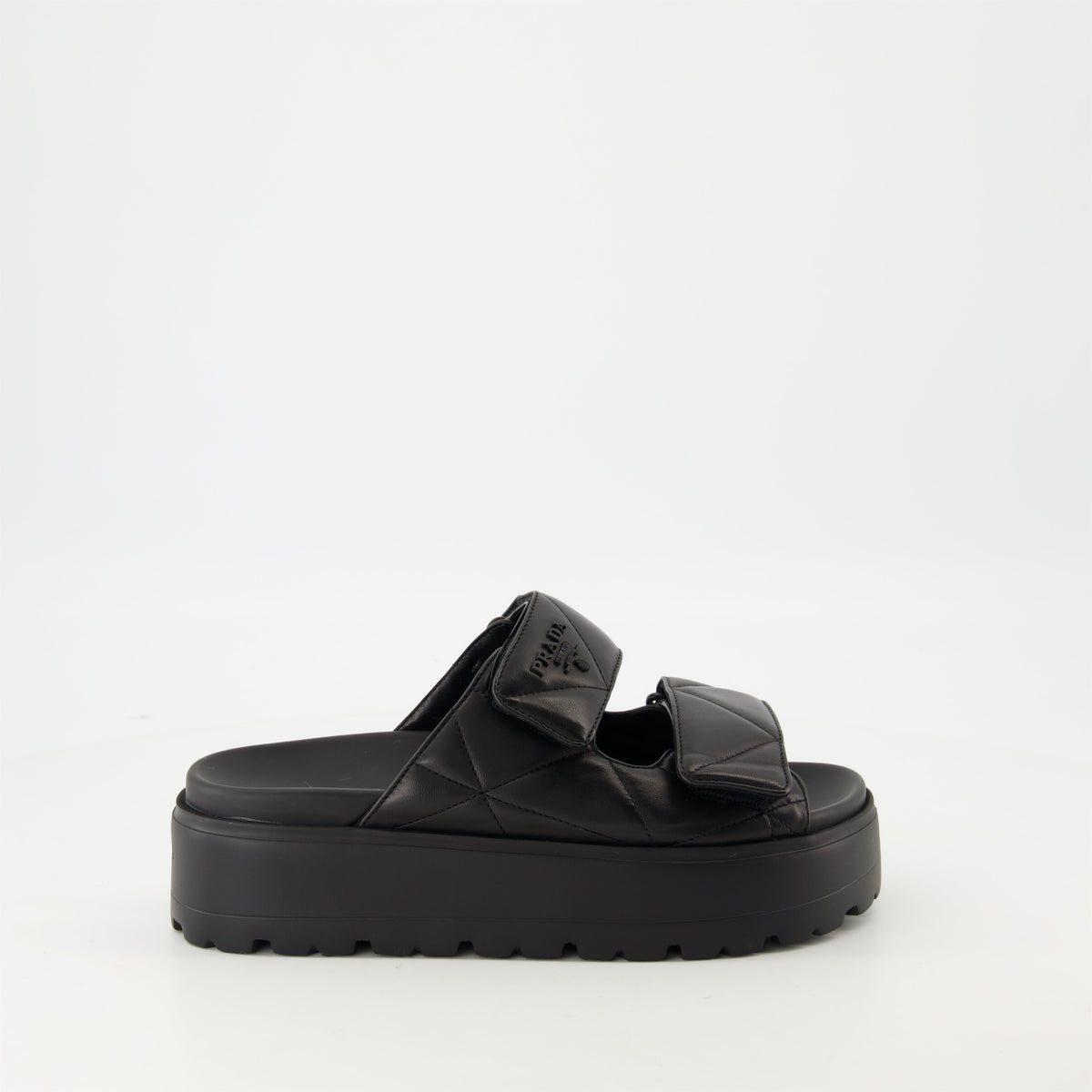 Quilted Leather Mules