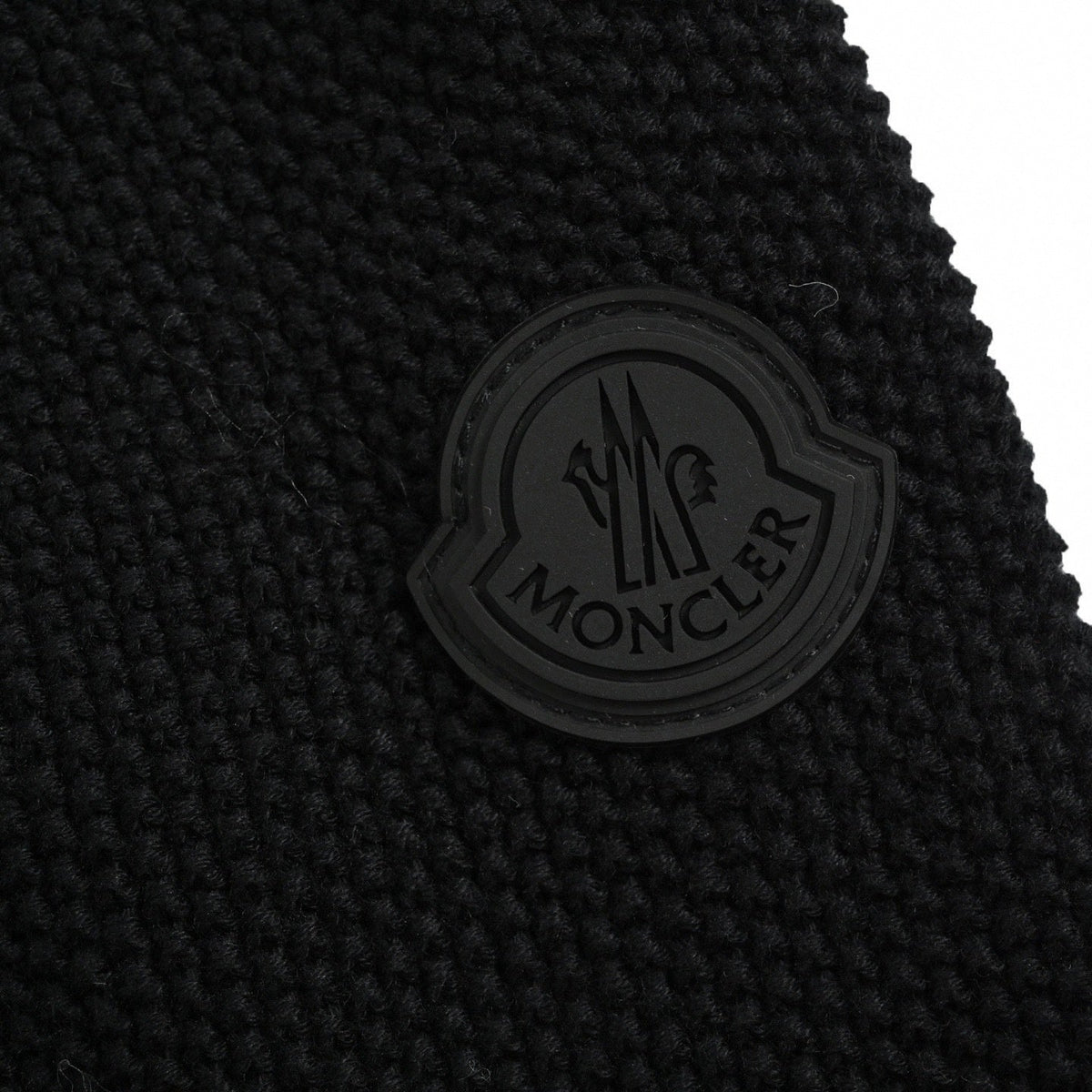 Tonal Logo Hybrid Knit Jacket | Black