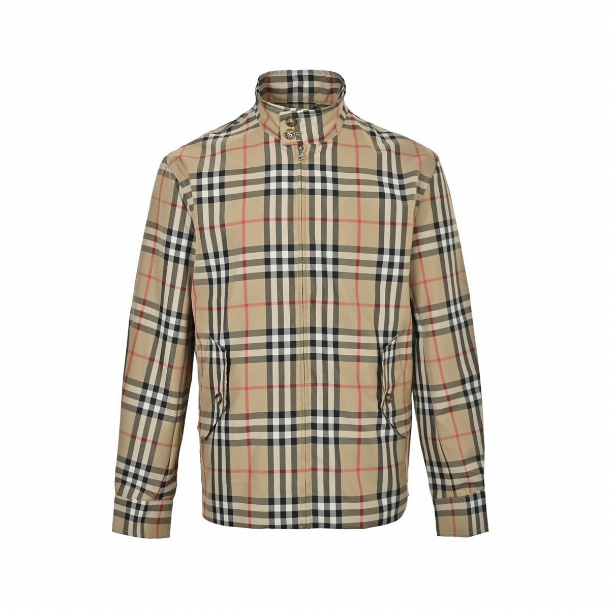 Vintage Check Harrington Jacket | Beige