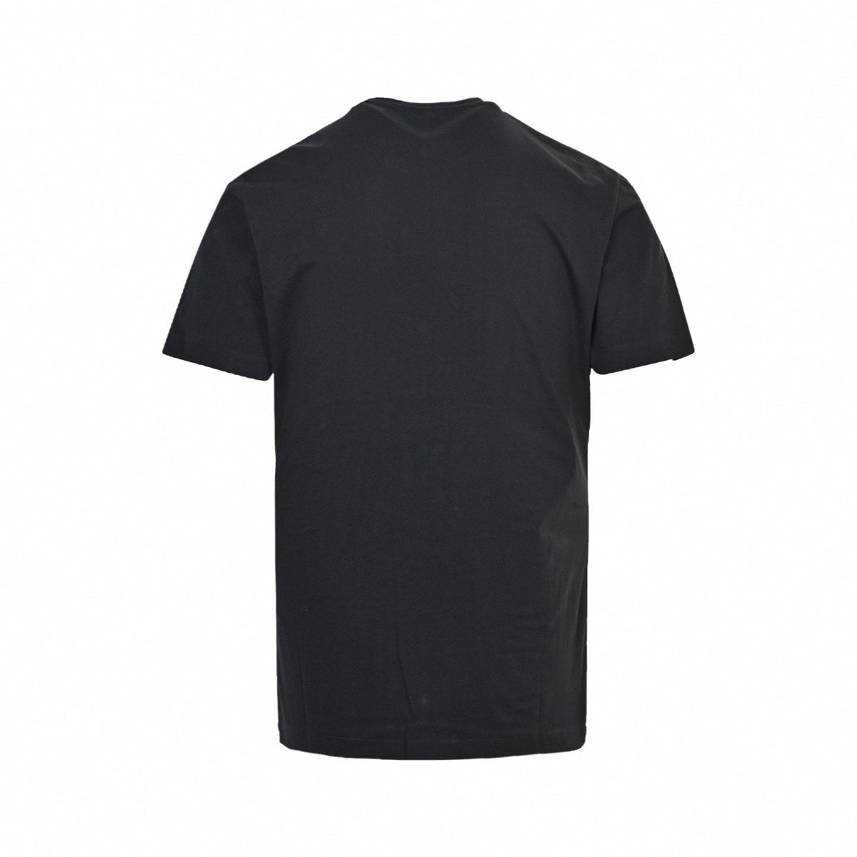 'Via Gesù 12' Flame Logo T-Shirt - Black
