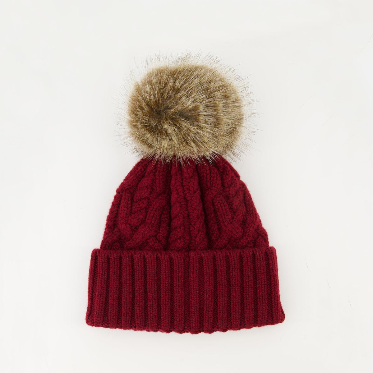 Cashmere Beanie with Pom Pom