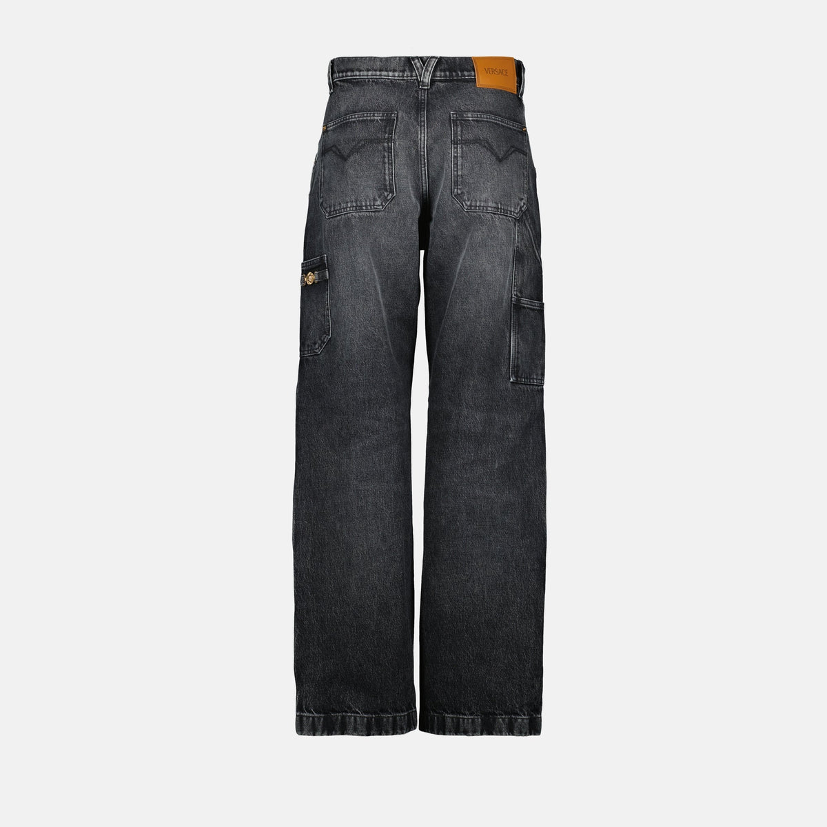 Gray Cargo Jeans