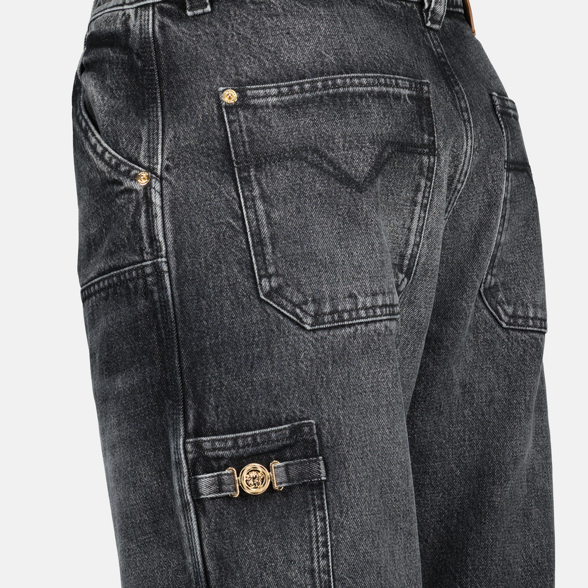 Gray Cargo Jeans