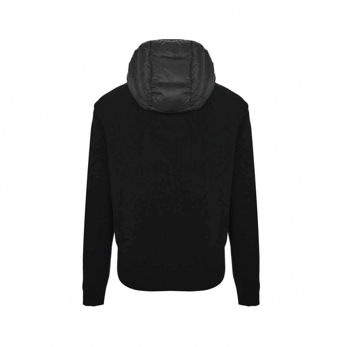 Tonal Logo Hybrid Knit Jacket | Black