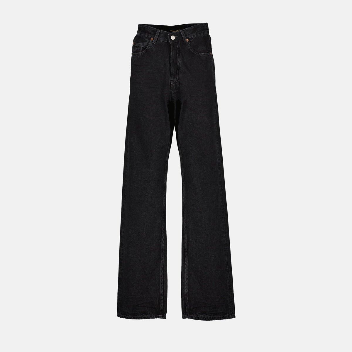 V-Waist Long Baggy Jeans