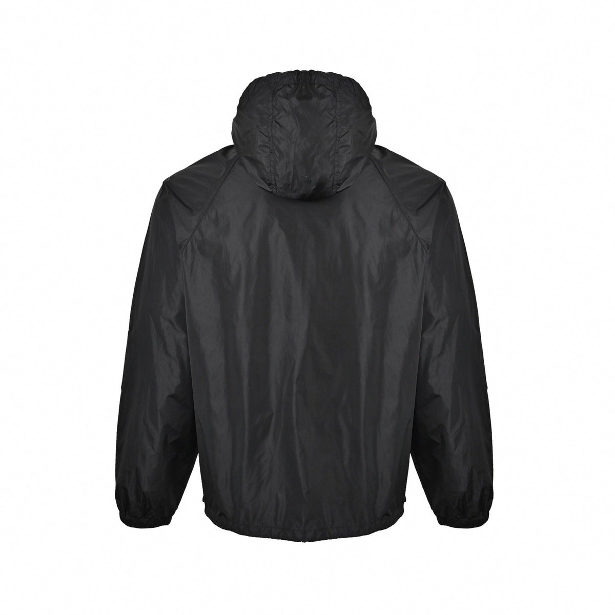 Vintage Check Trim Hooded Jacket | Black