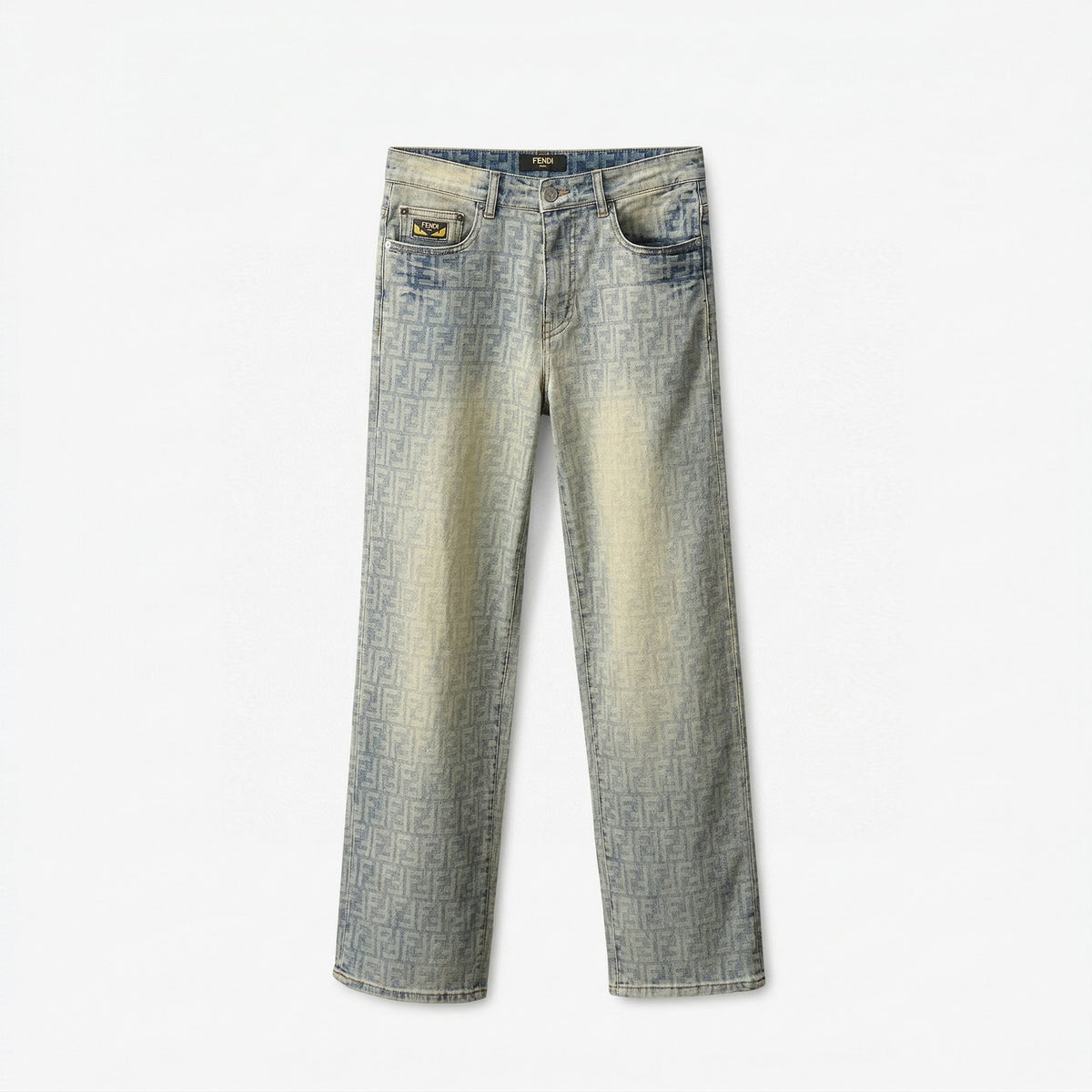 Zucca Monogram Jeans | Vintage Light Wash